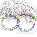 Amazon Hot Vente Aarabic Alphabet Perles pour bracelet